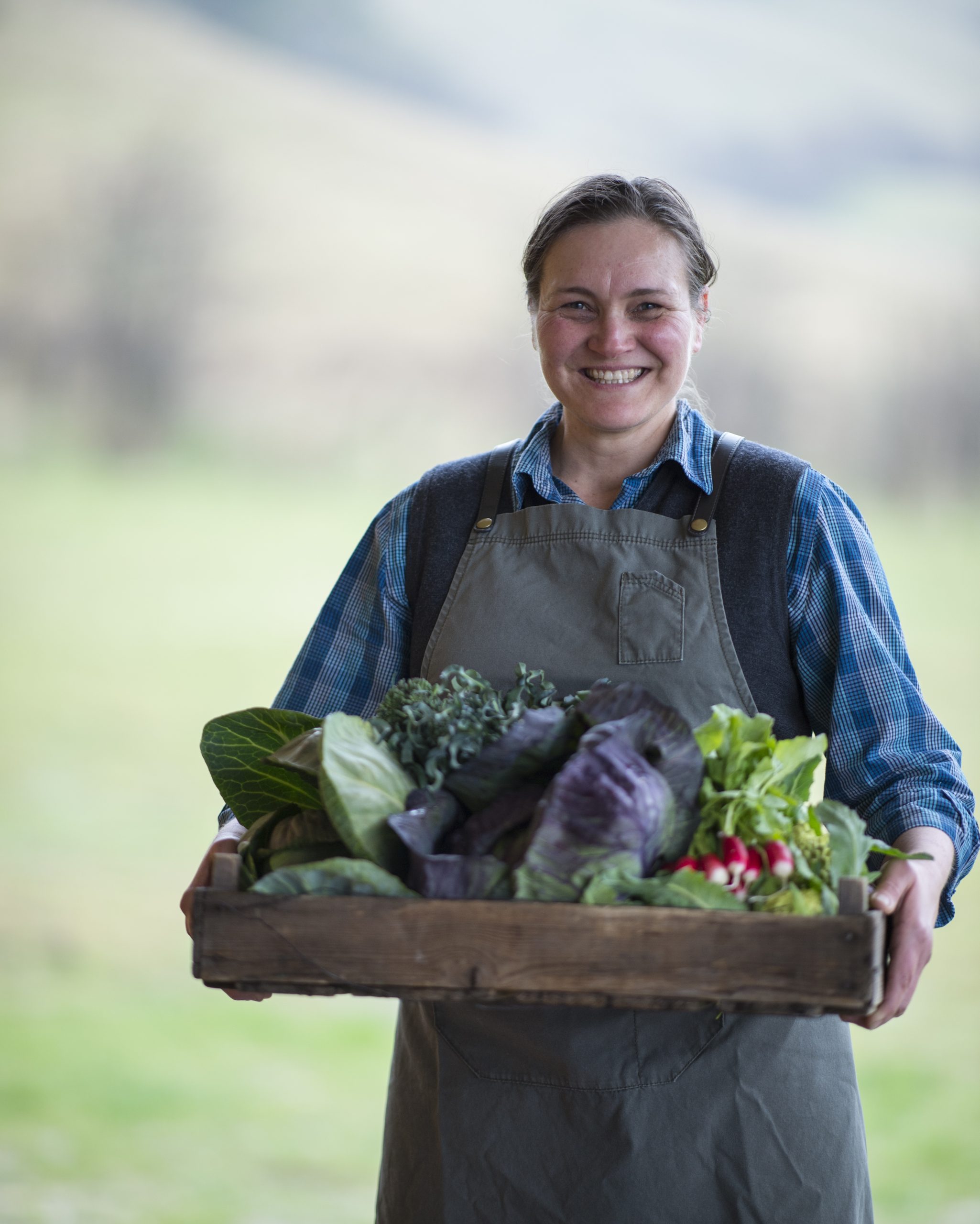 Veg box grown at Fat Pig Farm.